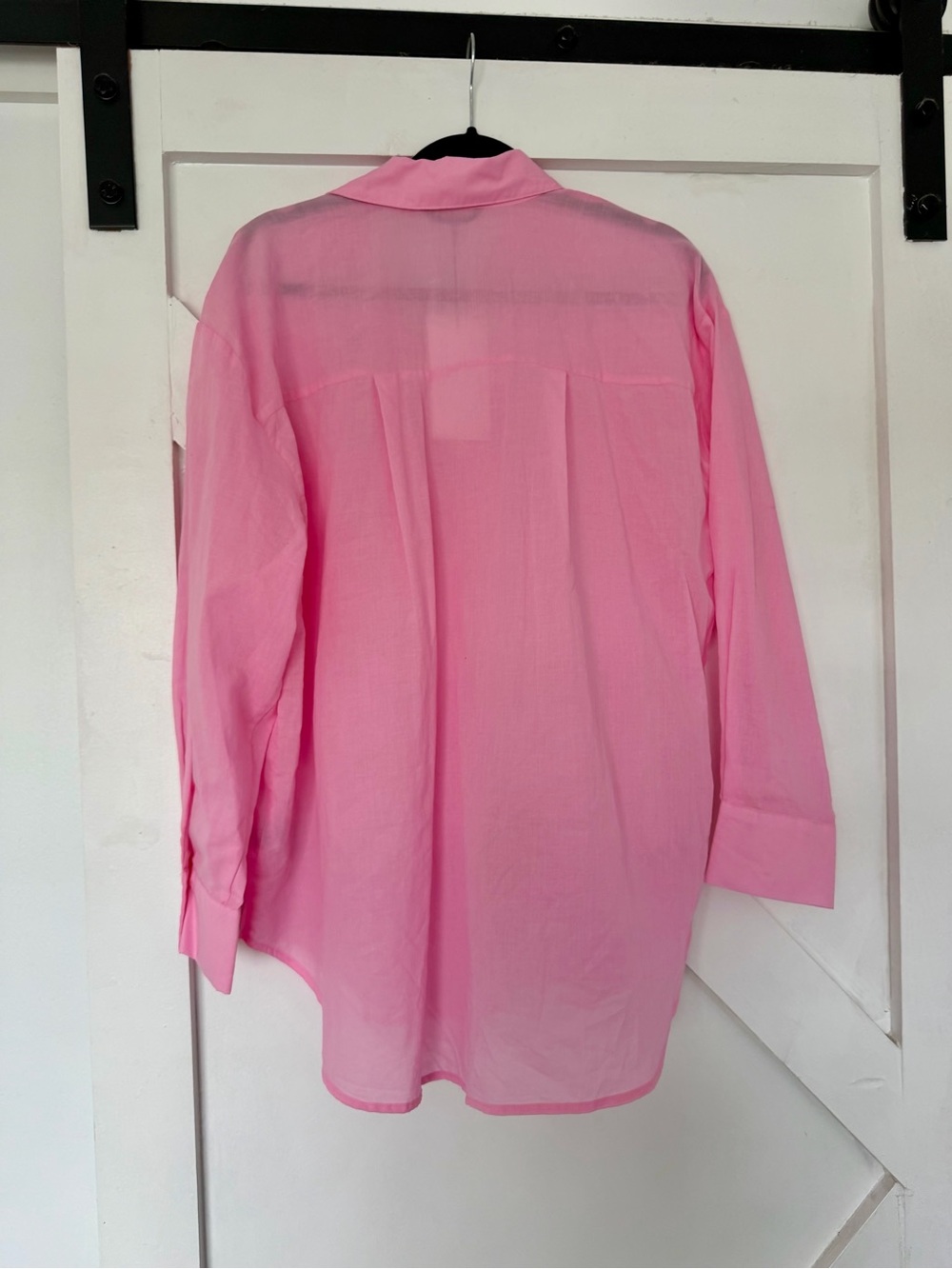 Zara Pink Long-Sleeve Blouse